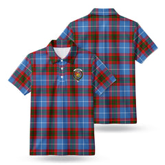 Newton Tartan Crest Birdseye Mesh Polo Shirt
