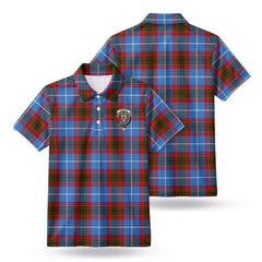 Preston Tartan Crest Birdseye Mesh Polo Shirt