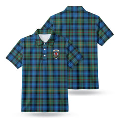 Smith Ancient Tartan Crest Birdseye Mesh Polo Shirt