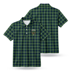 Swinton Tartan Crest Birdseye Mesh Polo Shirt