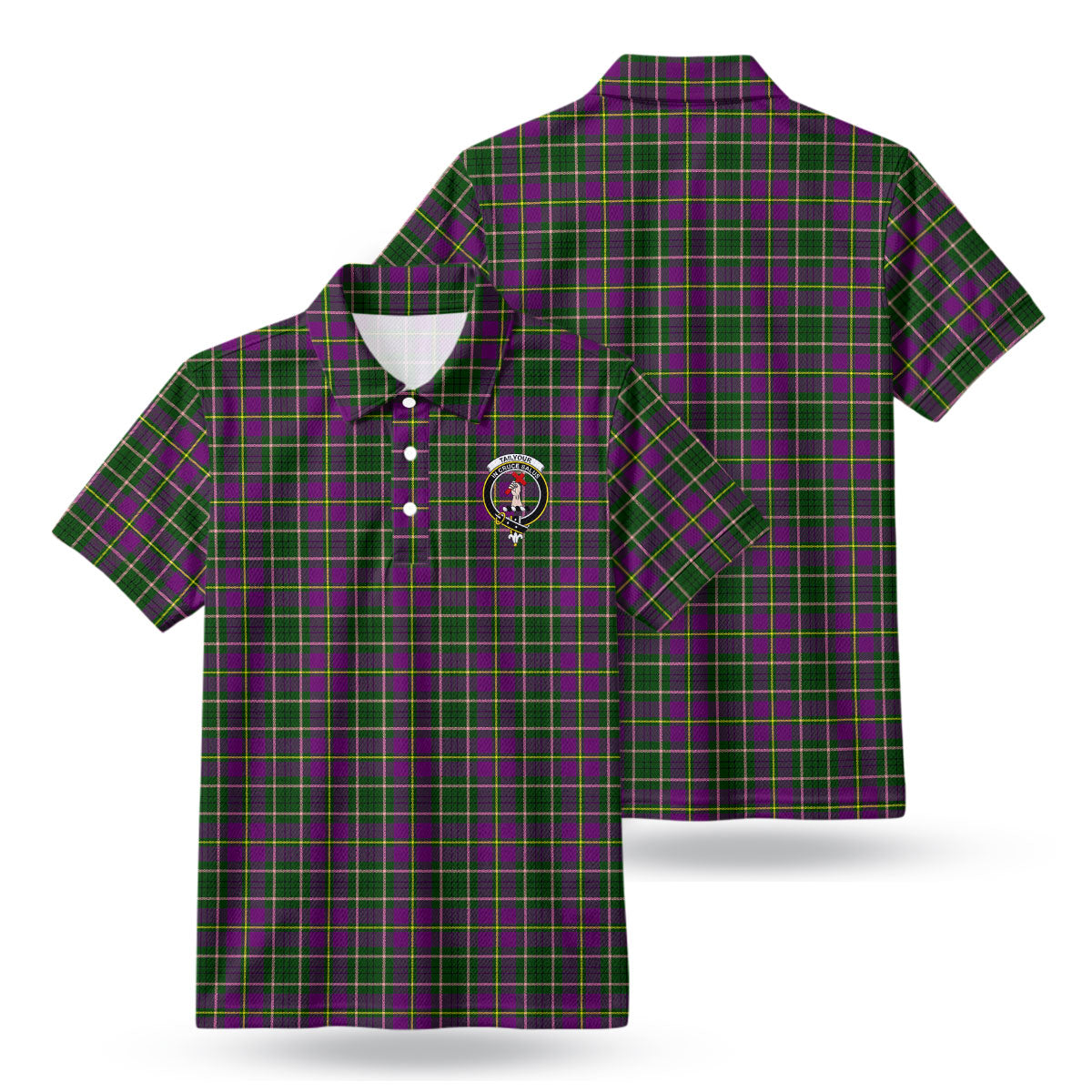Tailyour (or Taylor) Tartan Crest Birdseye Mesh Polo Shirt