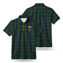 Tait Tartan Crest Birdseye Mesh Polo Shirt