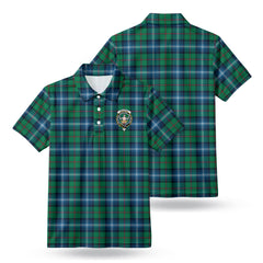 Urquhart Ancient Tartan Crest Birdseye Mesh Polo Shirt