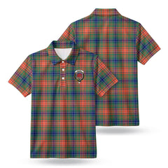 Wilson Ancient Tartan Crest Birdseye Mesh Polo Shirt