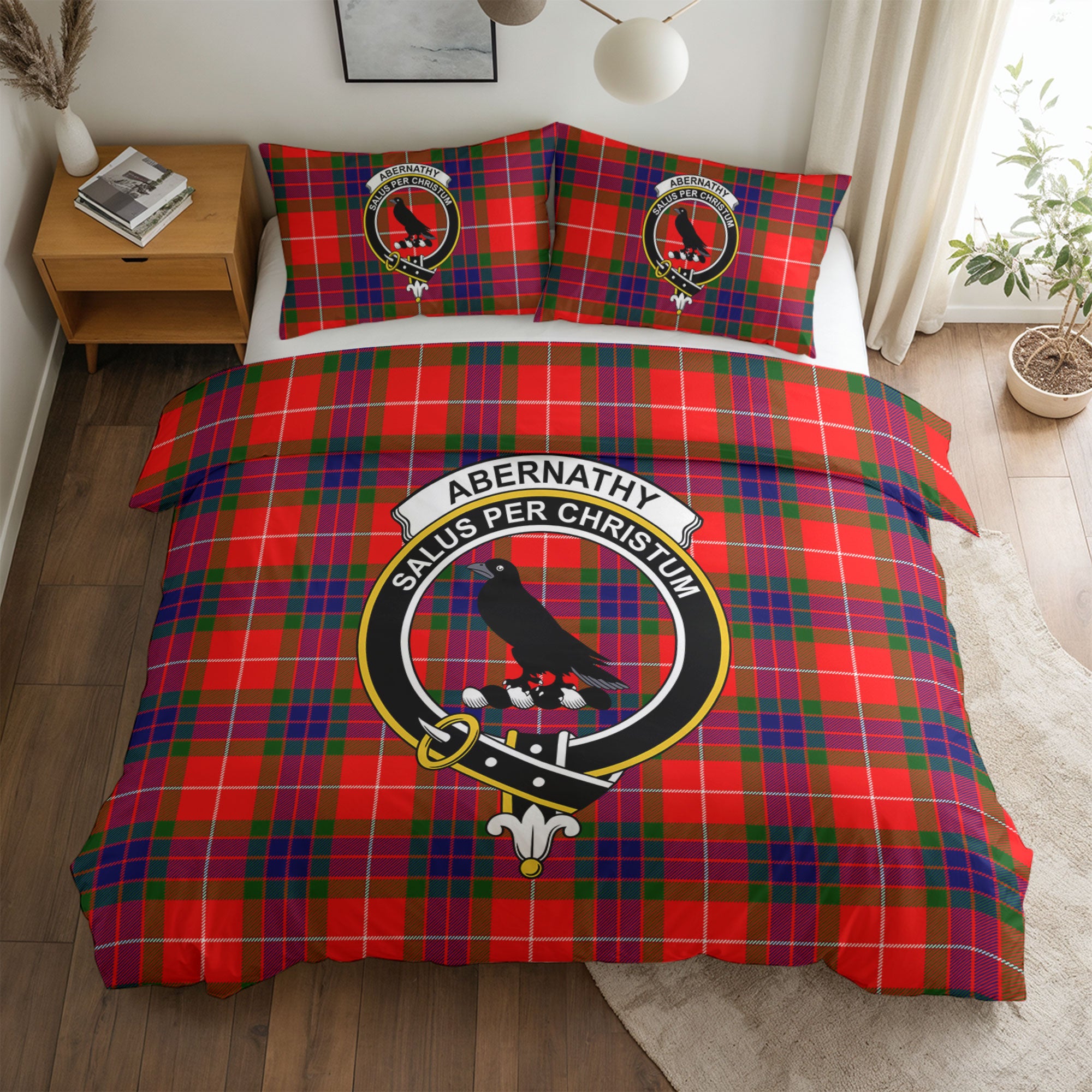 Abernathy Tartan Crest Bedding Set