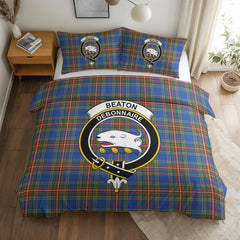 Beaton Ancient Tartan Crest Bedding Set