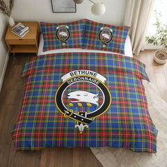 Bethune Modern Tartan Crest Bedding Set