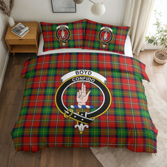 Boyd Modern Tartan Crest Bedding Set