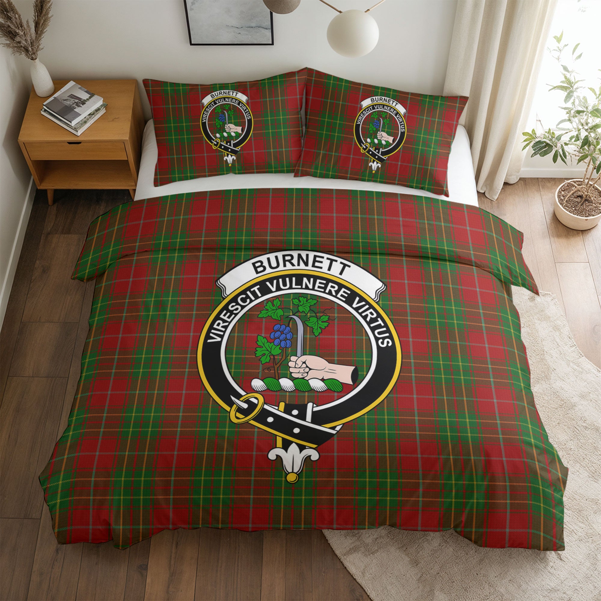 Burnett Tartan Crest Bedding Set