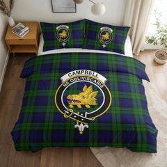 Campbell Modern Tartan Crest Bedding Set