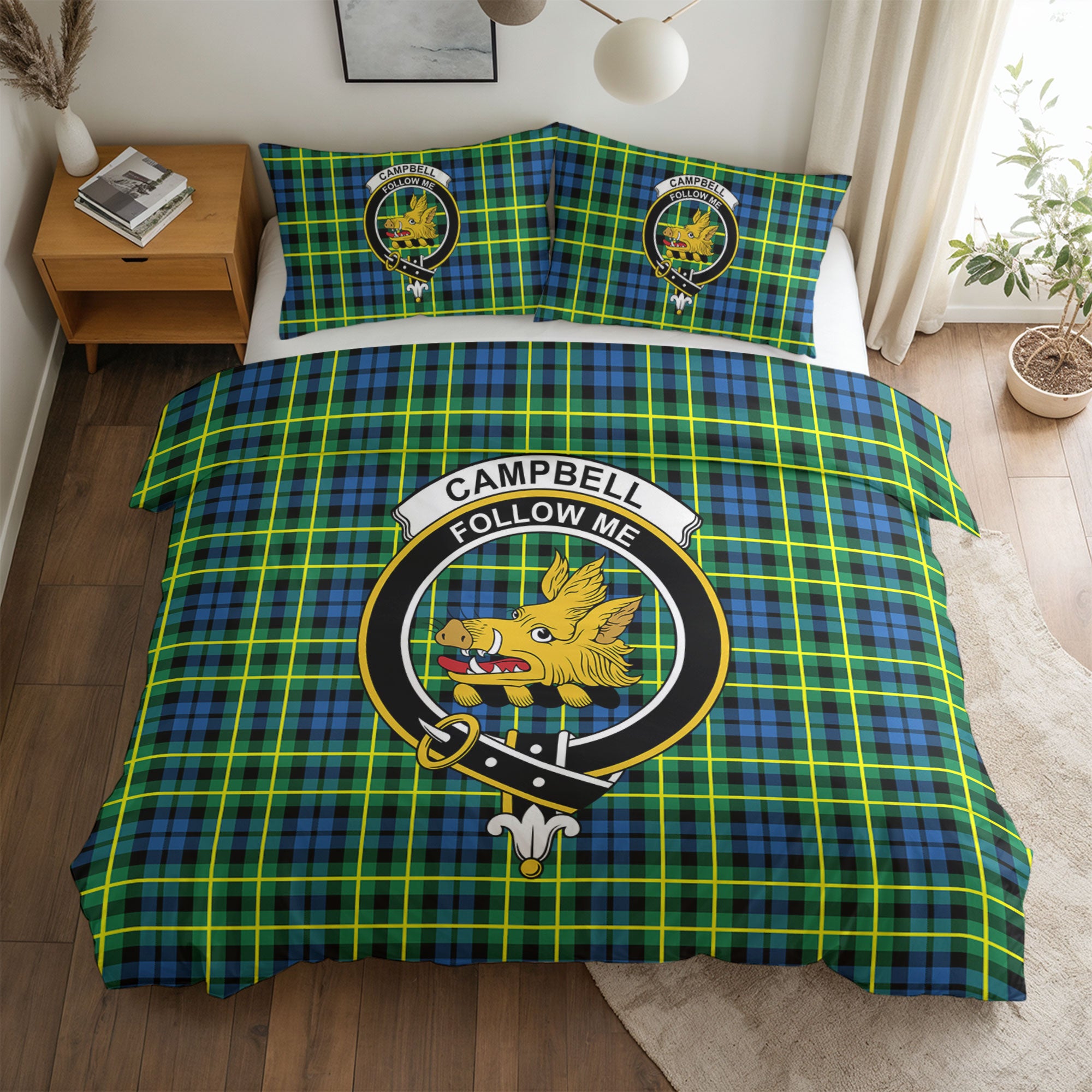 Campbell of Breadalbane Ancient Tartan Crest Bedding Set