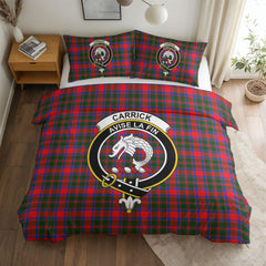 Carrick District Tartan Crest Bedding Set