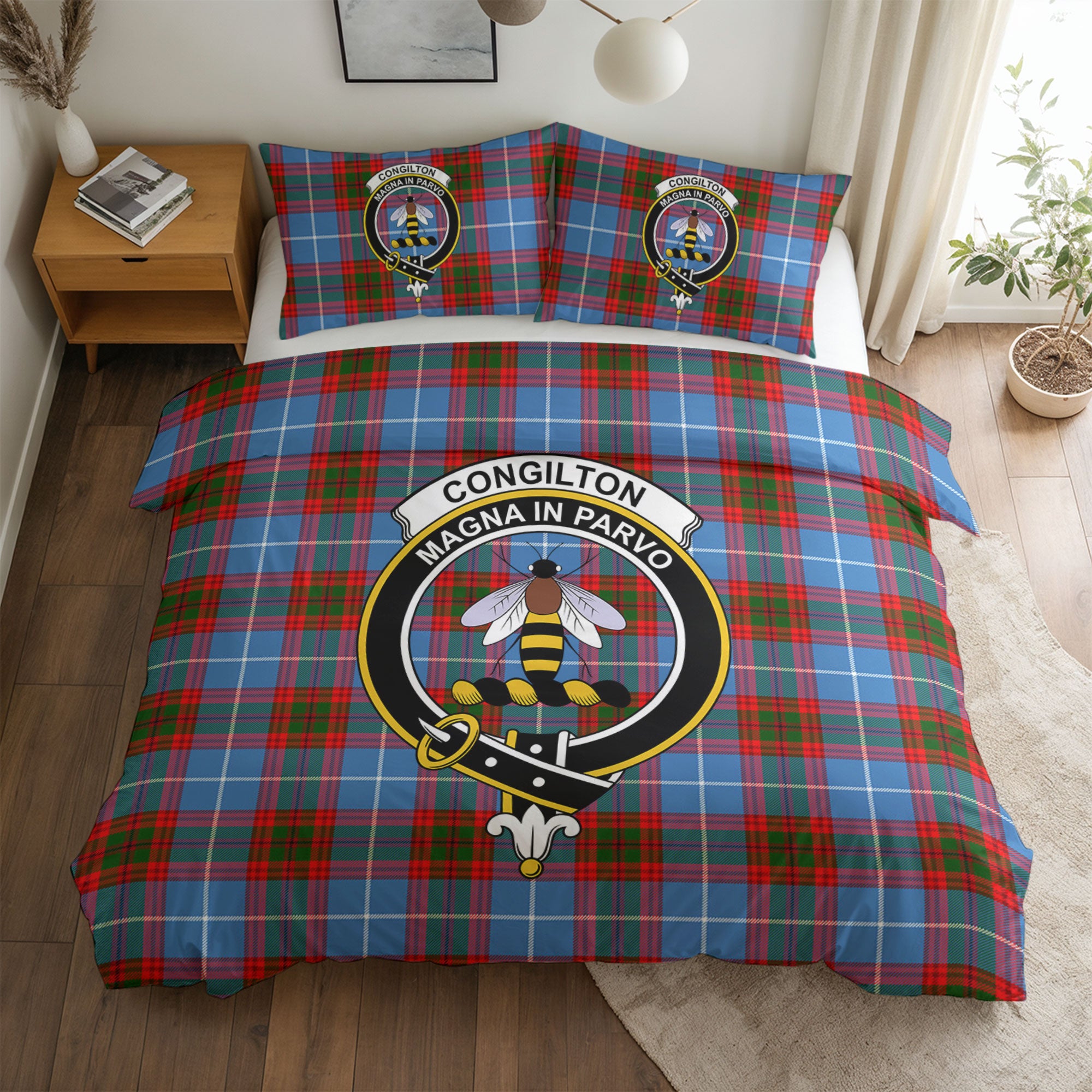 Congilton Tartan Crest Bedding Set