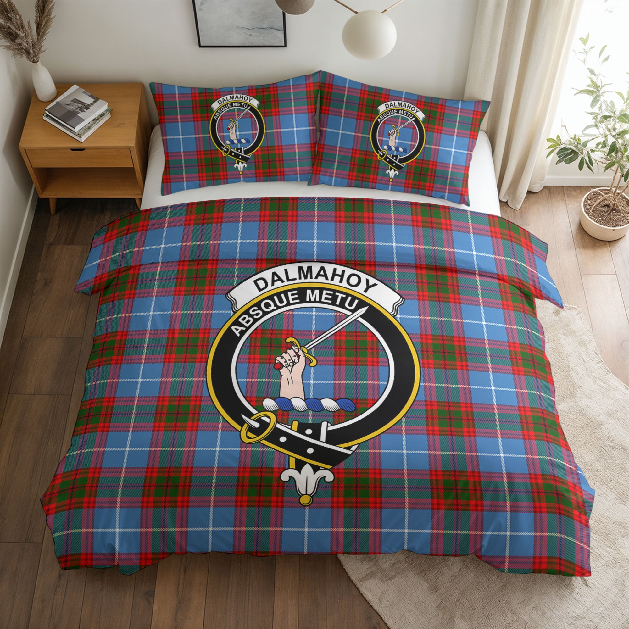 Dalmahoy Tartan Crest Bedding Set
