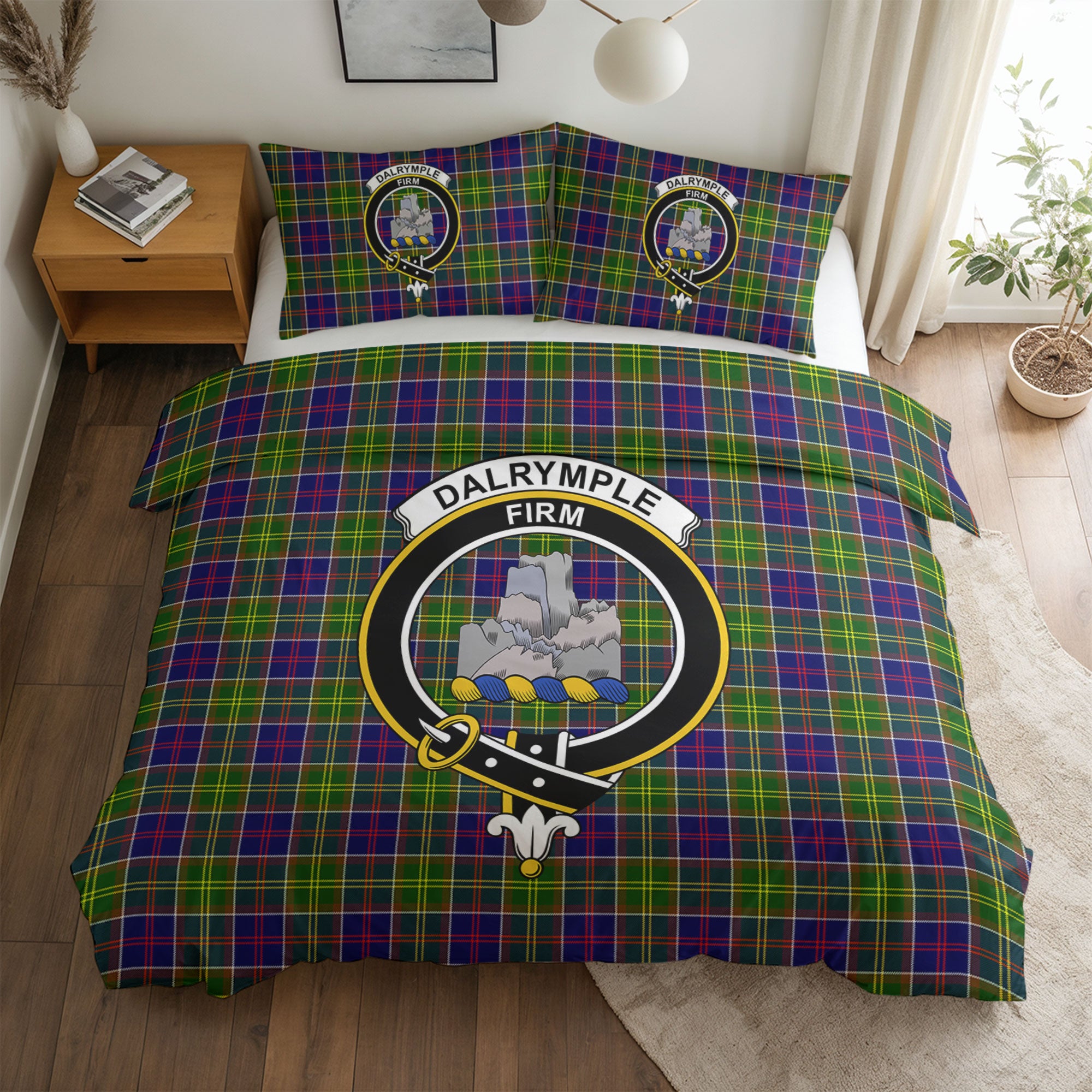 Dalrymple Tartan Crest Bedding Set