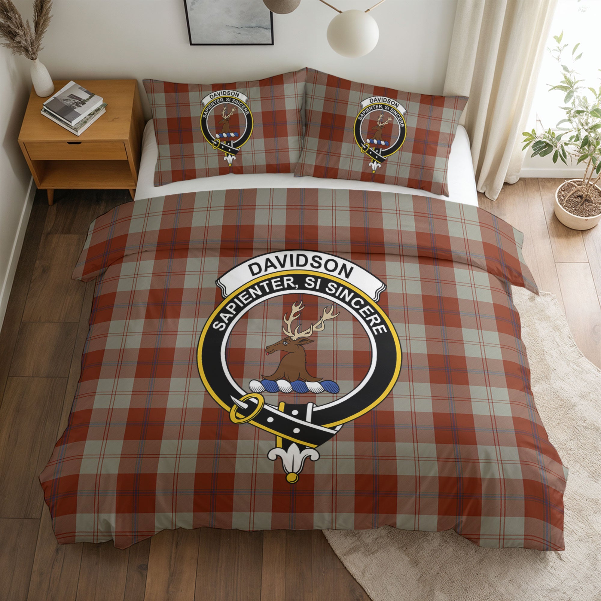 Davidson Dress Dancers Tartan Crest Bedding Set