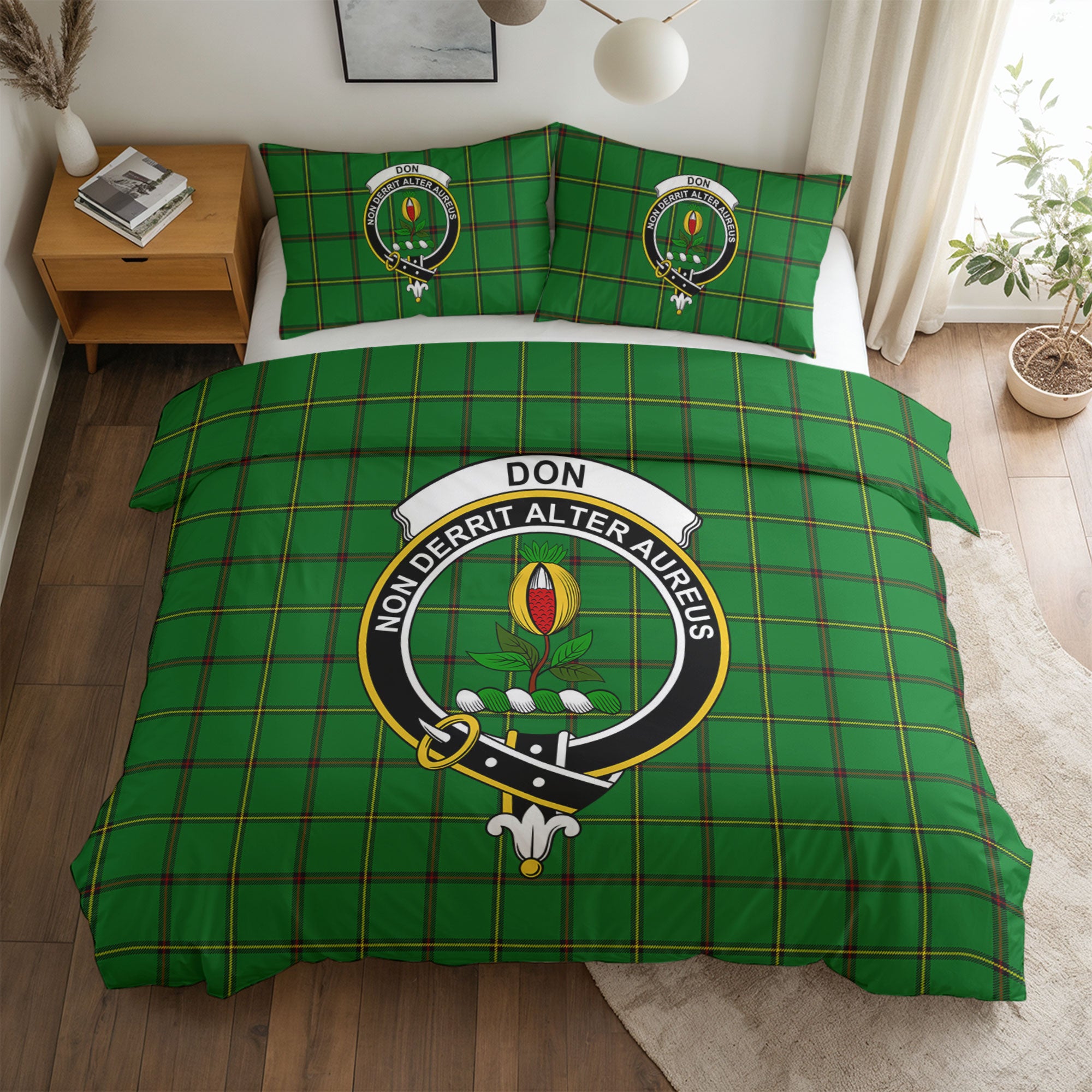 Don Tartan Crest Bedding Set
