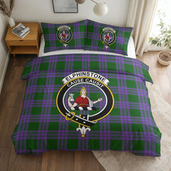 Elphinstone Tartan Crest Bedding Set