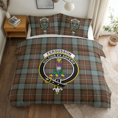 Fergusson Weathered Tartan Crest Bedding Set