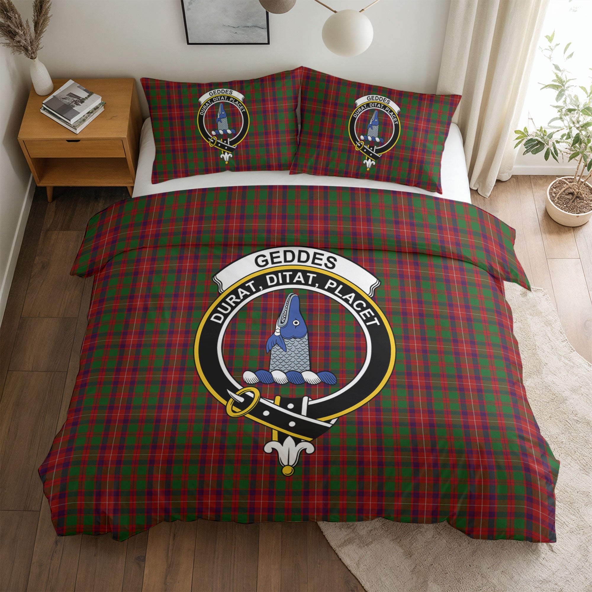 Geddes Tartan Crest Bedding Set