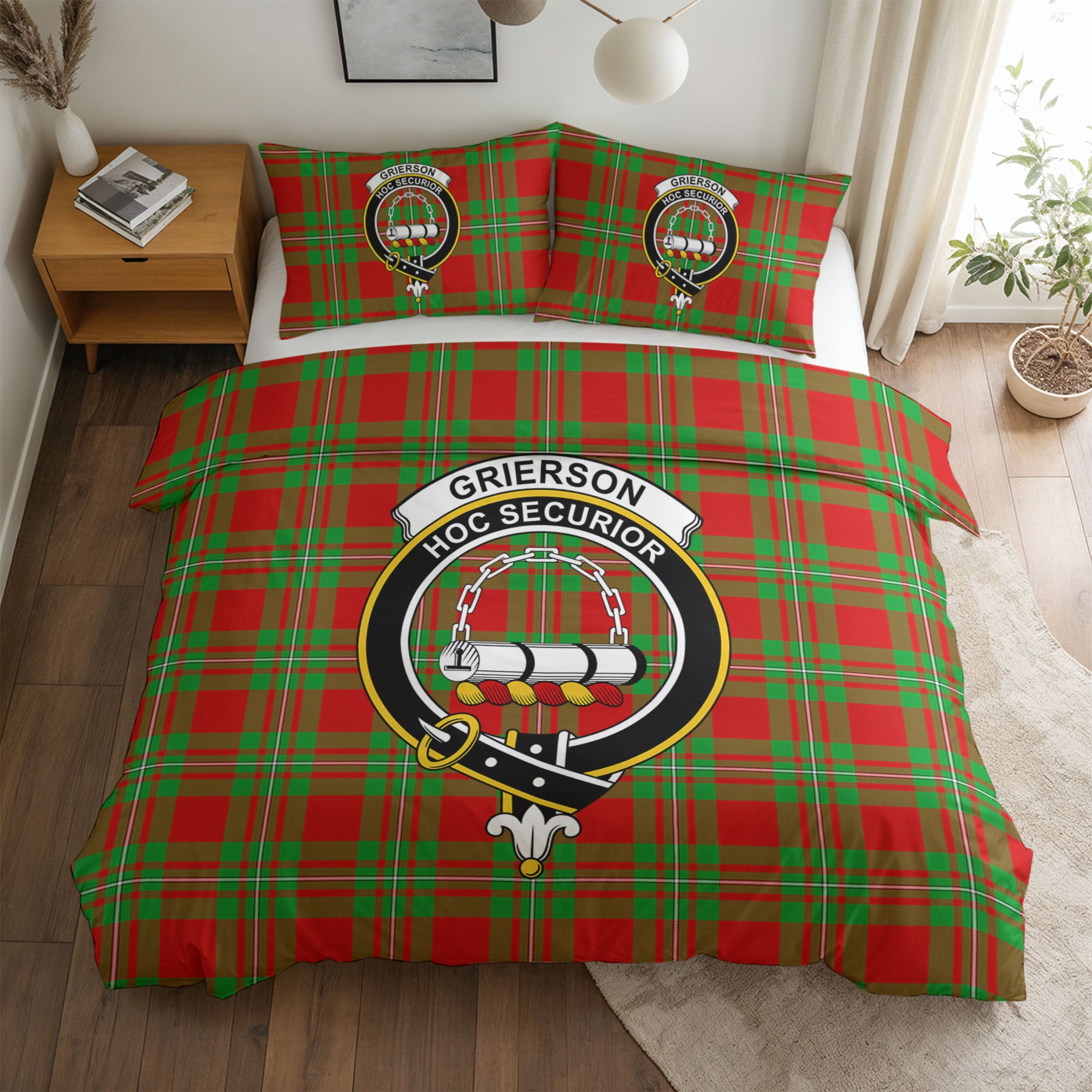 Grierson Tartan Crest Bedding Set