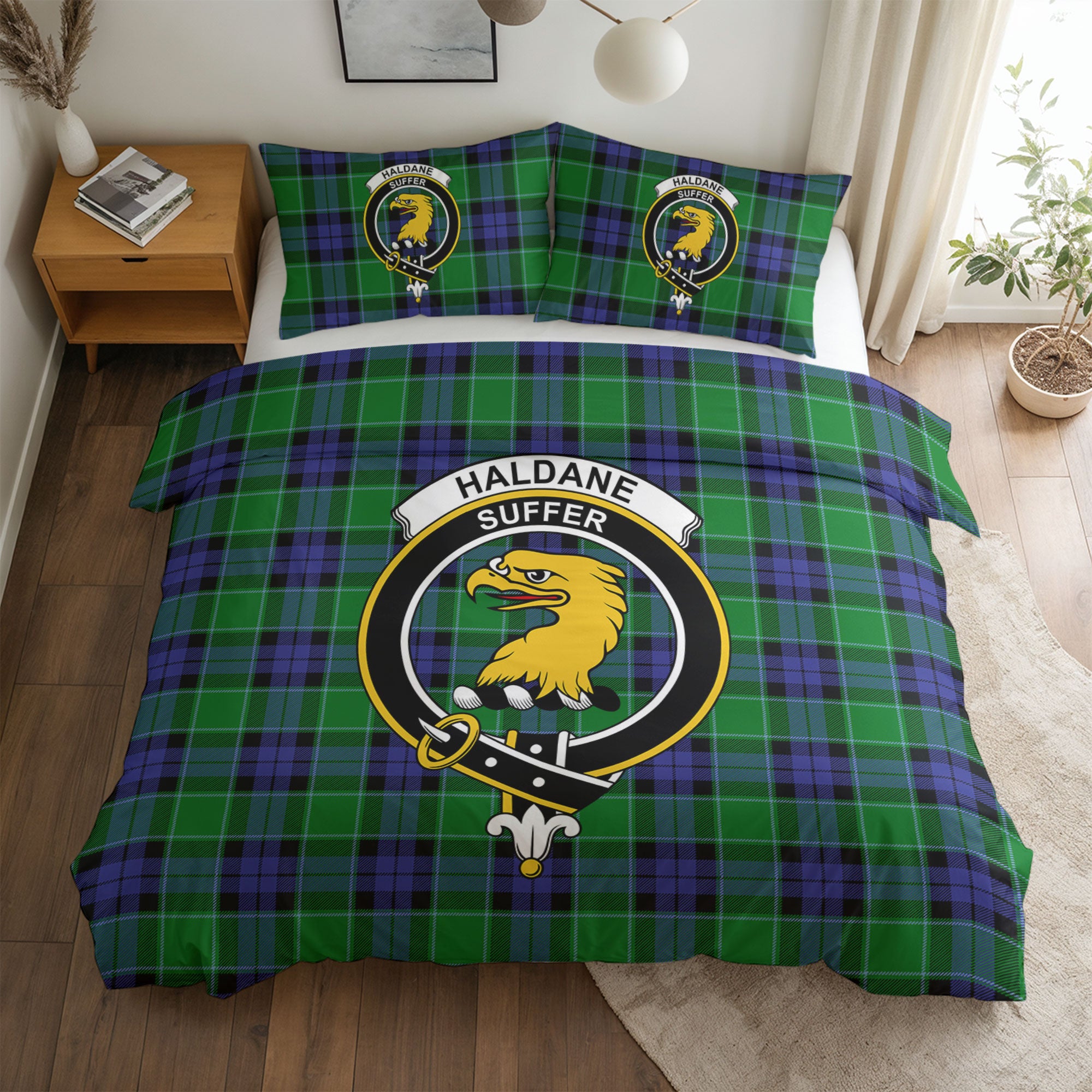 Haldane Tartan Crest Bedding Set