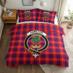 Hamilton Modern Tartan Crest Bedding Set
