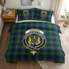 Johnson Modern Tartan Crest Bedding Set