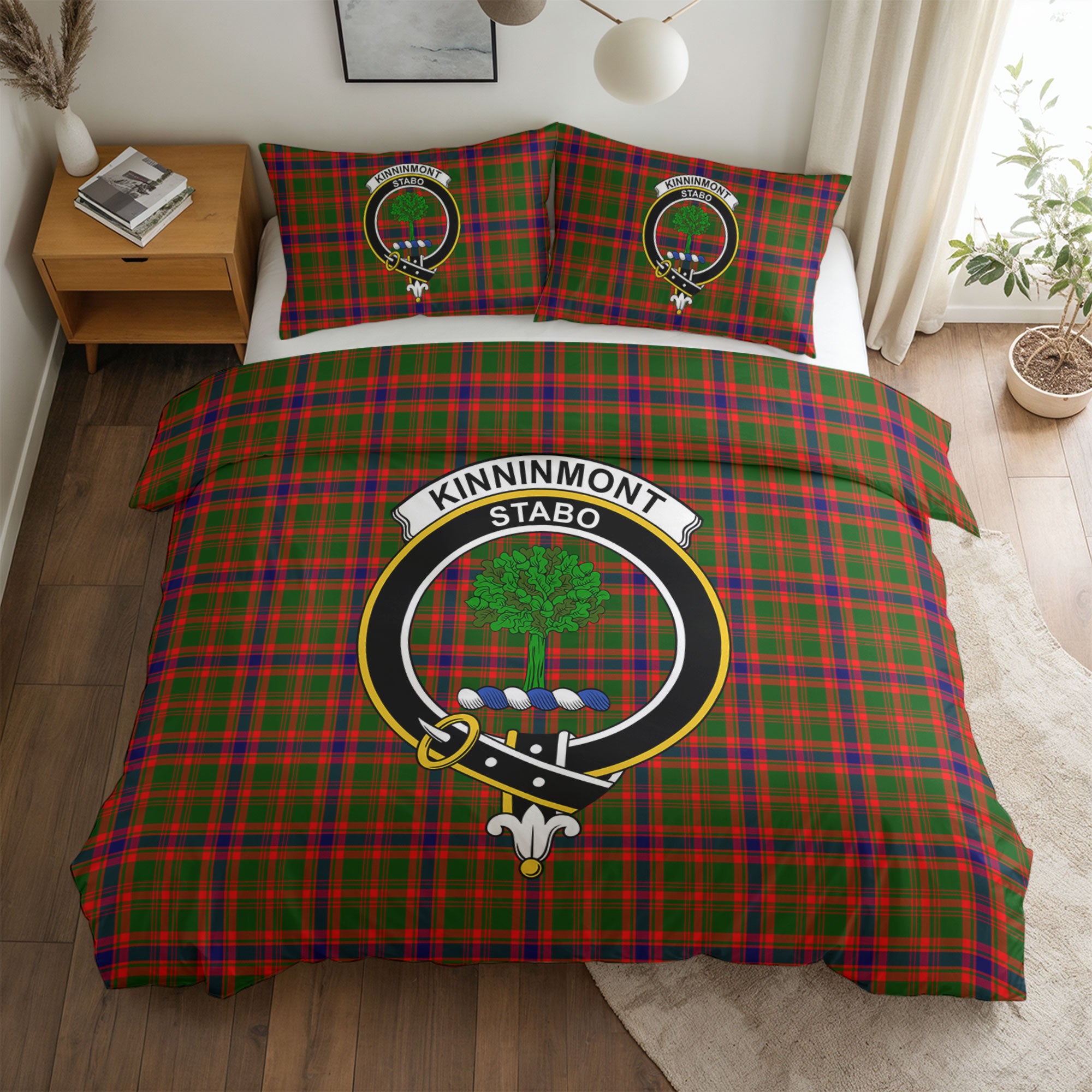 Kinninmont Tartan Crest Bedding Set