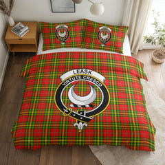 Leask Tartan Crest Bedding Set