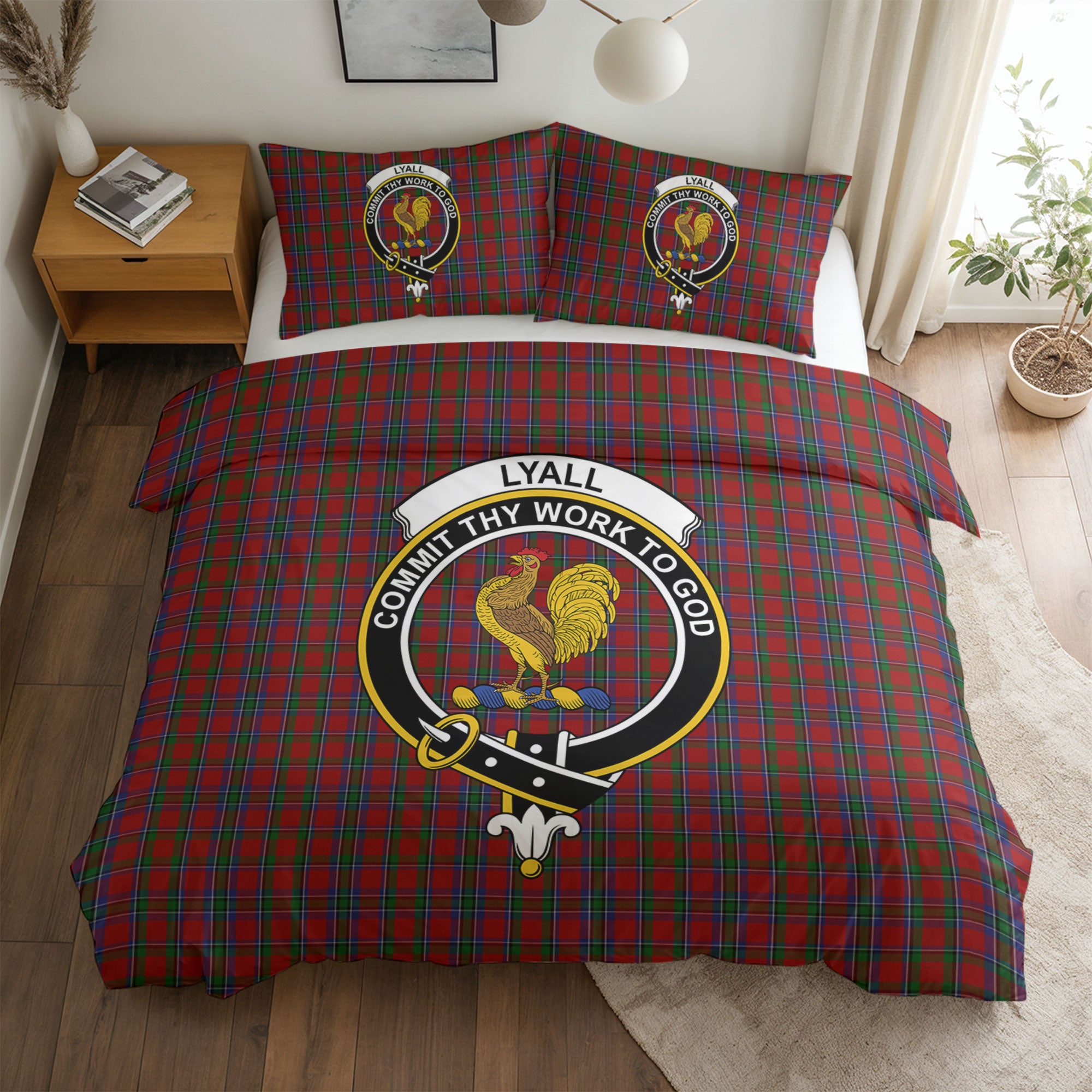 Lyall Tartan Crest Bedding Set
