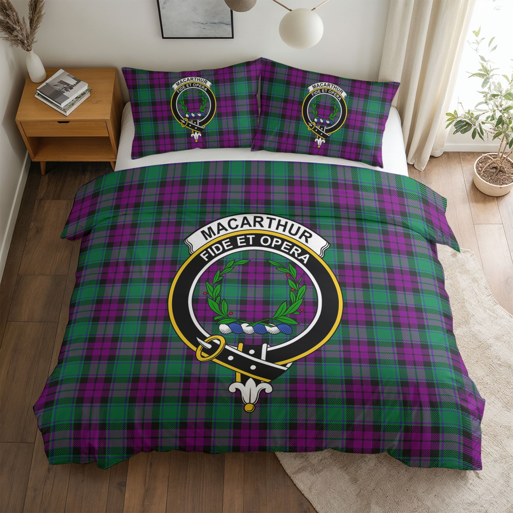 MacArthur - Milton Tartan Crest Bedding Set