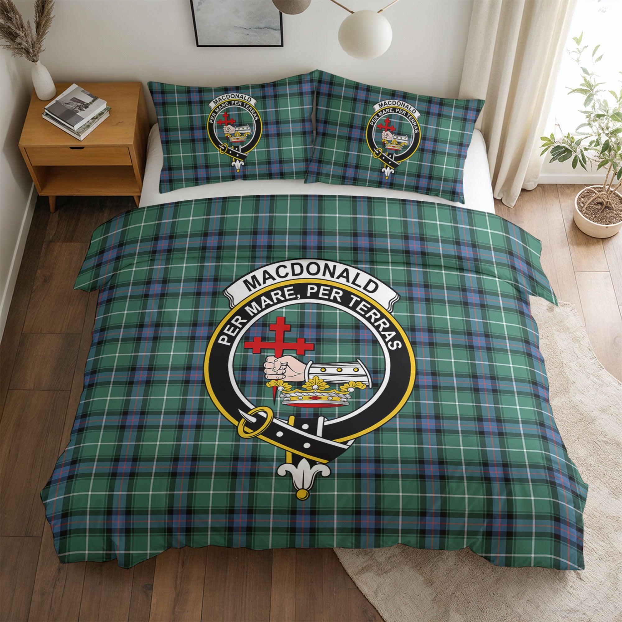 MacDonald of the Isles Hunting Ancient Tartan Crest Bedding Set