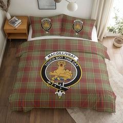 MacGillivray Hunting Ancient Tartan Crest Bedding Set