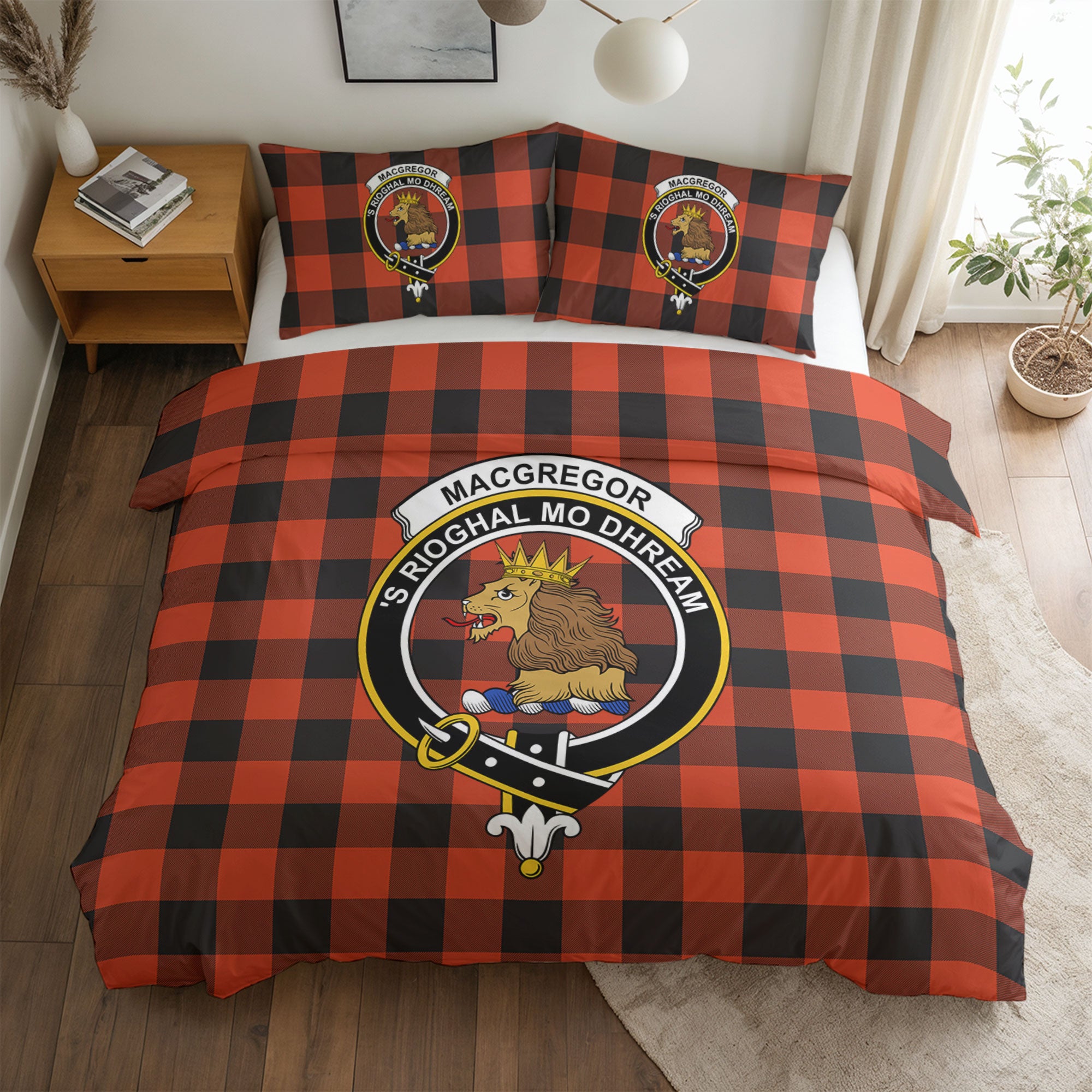 MacGregor Rob Roy Ancient Tartan Crest Bedding Set