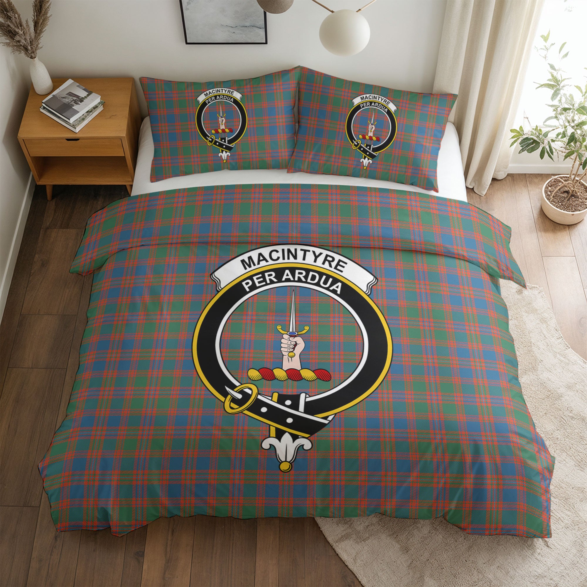 MacIntyre Ancient Tartan Crest Bedding Set