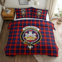 MacLachlan Modern Tartan Crest Bedding Set