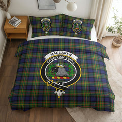 MacLaren Modern Tartan Crest Bedding Set
