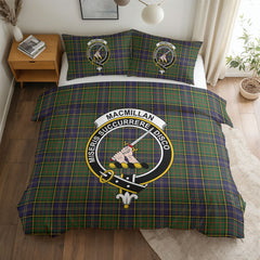 MacMillan Hunting Modern Tartan Crest Bedding Set