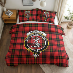 MacQueen Modern Tartan Crest Bedding Set
