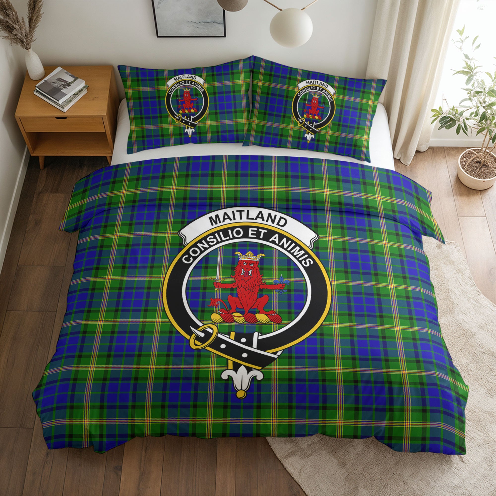 Maitland Tartan Crest Bedding Set
