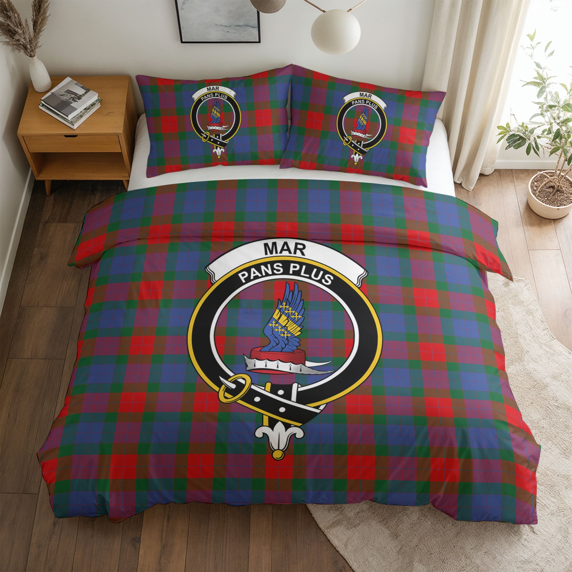 Mar Tartan Crest Bedding Set