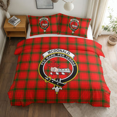 McDonald of Sleat Tartan Crest Bedding Set