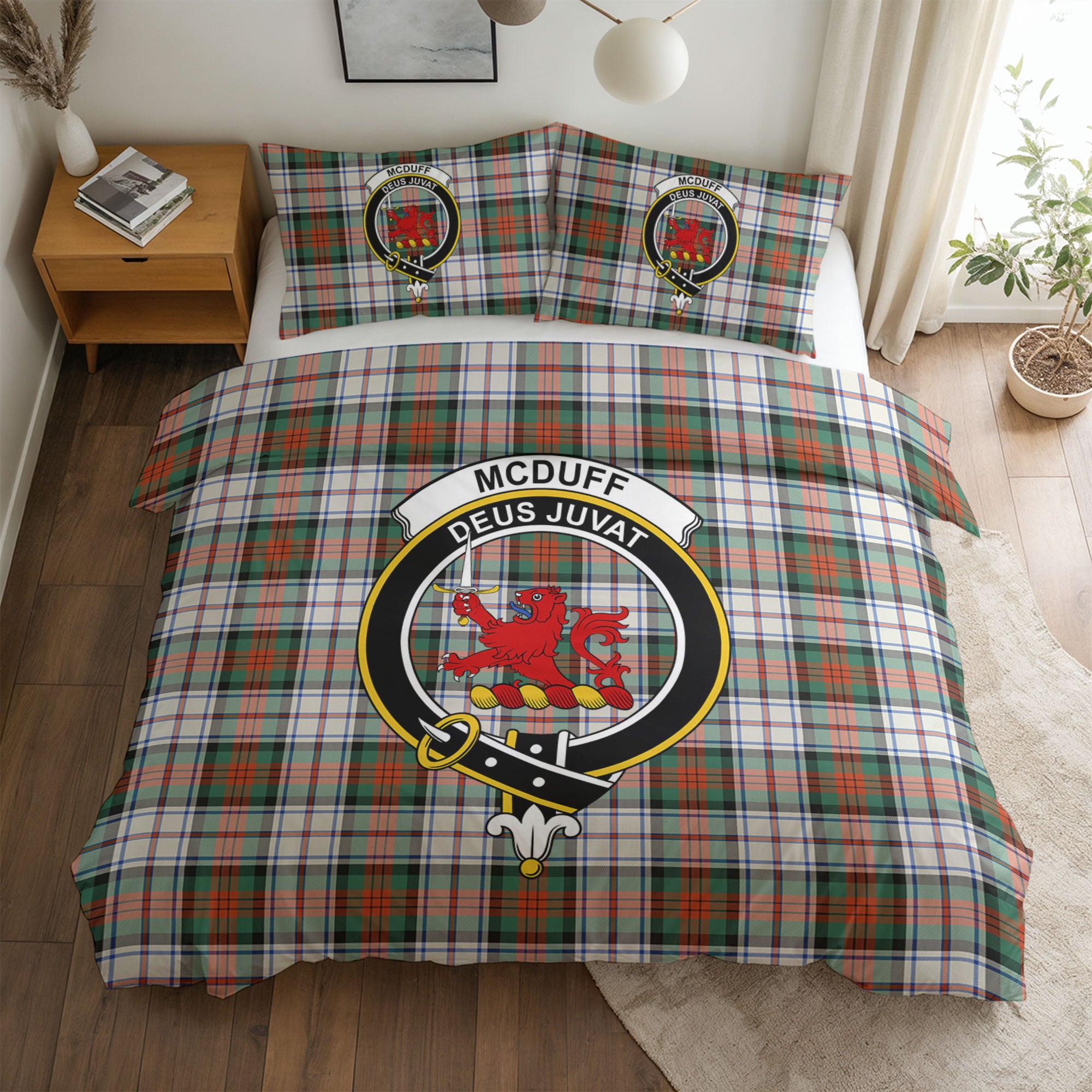 McDuff Dress Ancient Tartan Crest Bedding Set