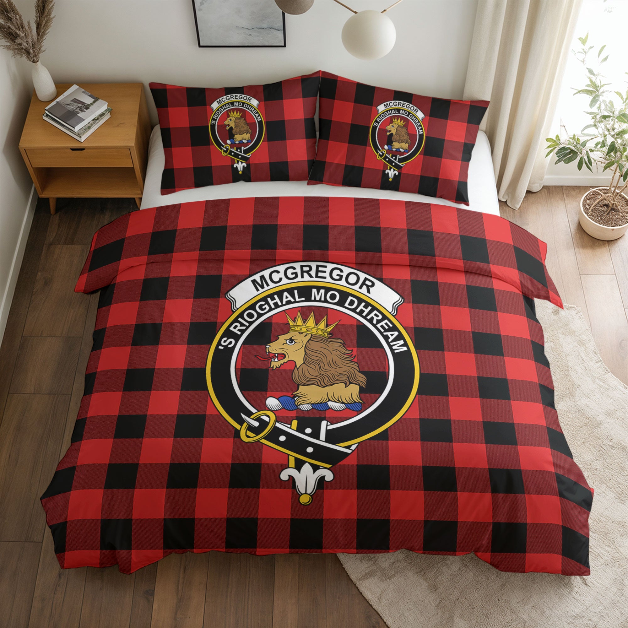 McGregor Rob Roy Modern Tartan Crest Bedding Set