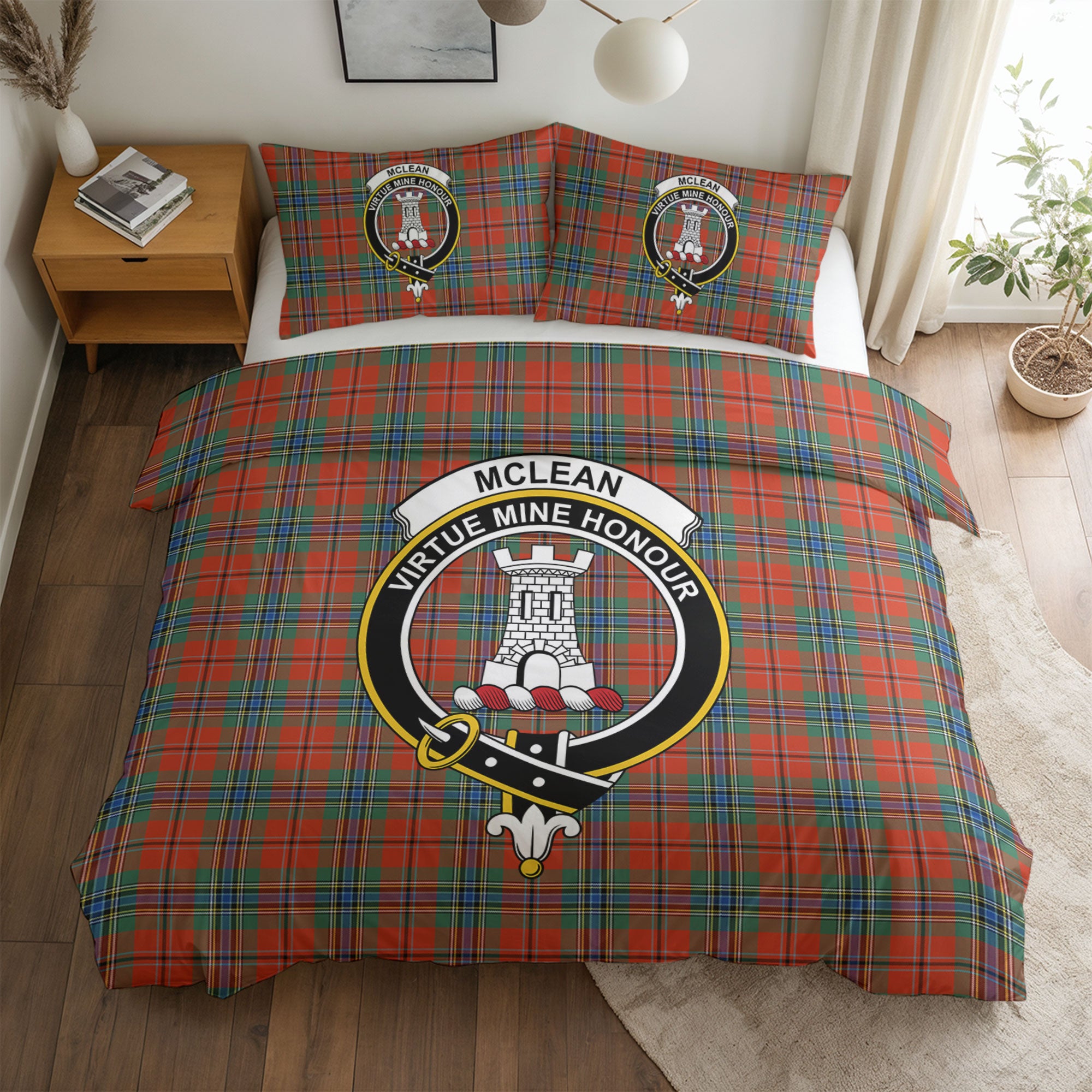 McLean of Duart Ancient Tartan Crest Bedding Set