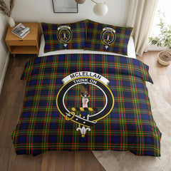 McLellan Modern Tartan Crest Bedding Set