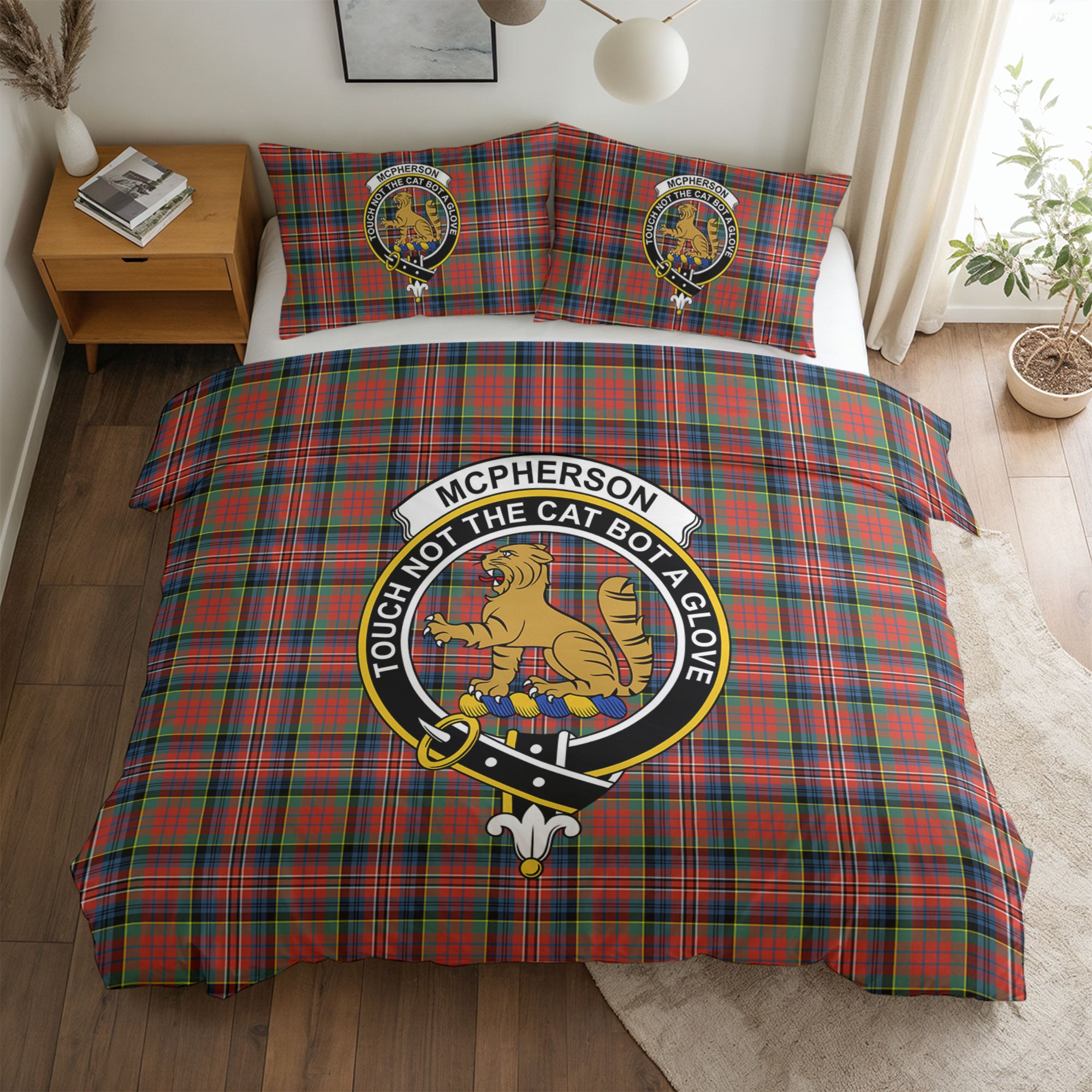 McPherson Ancient Tartan Crest Bedding Set