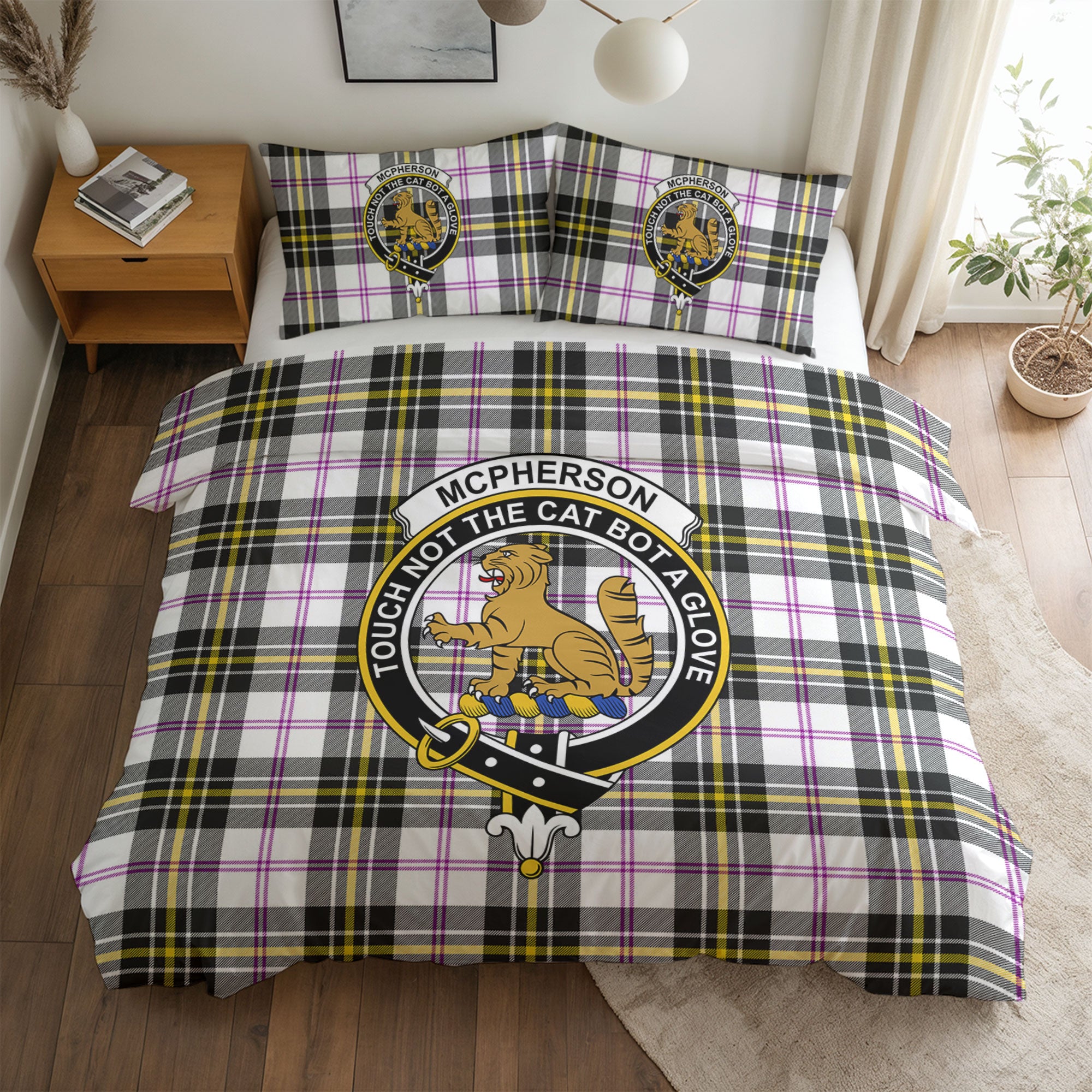 McPherson Dress Modern Tartan Crest Bedding Set