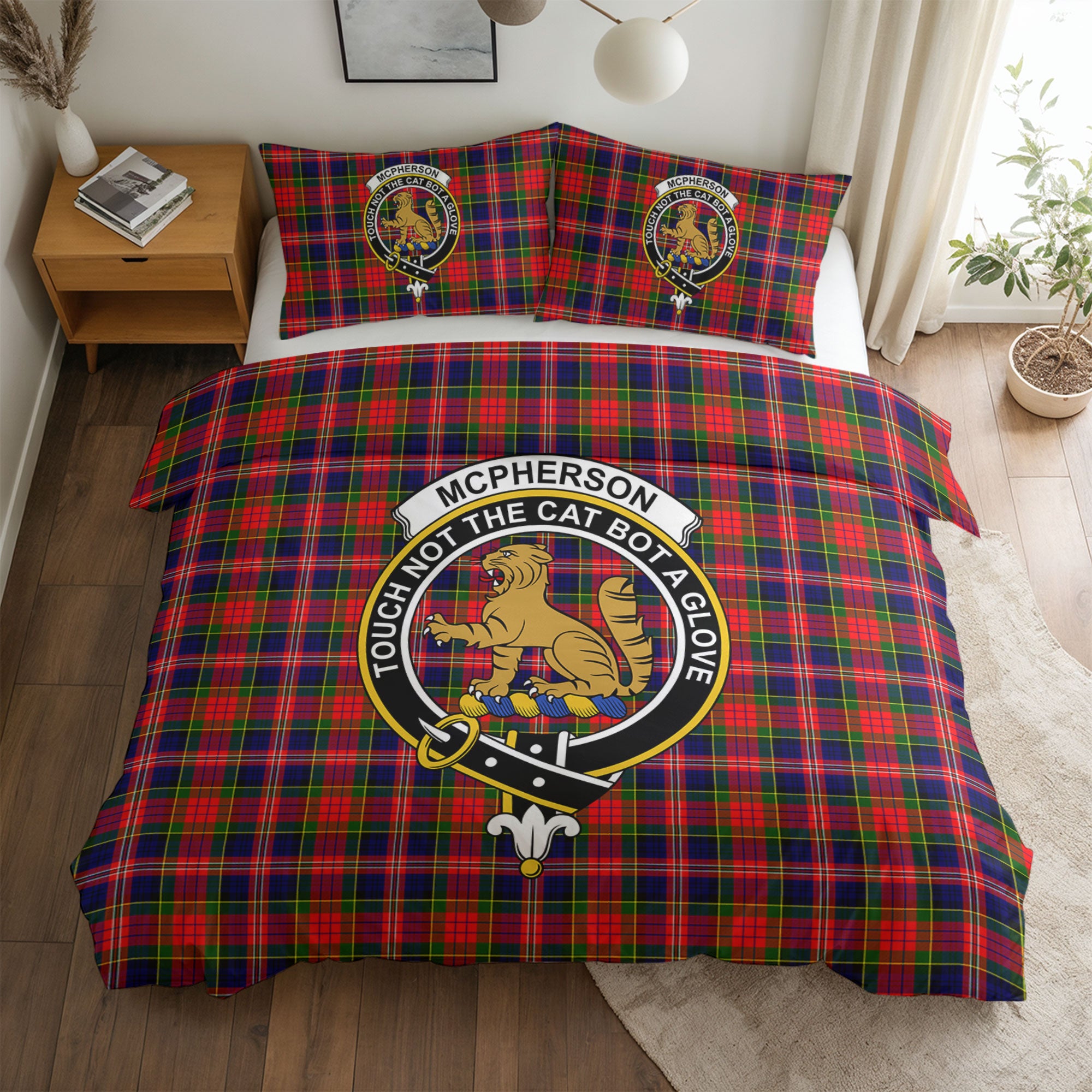 McPherson Modern Tartan Crest Bedding Set